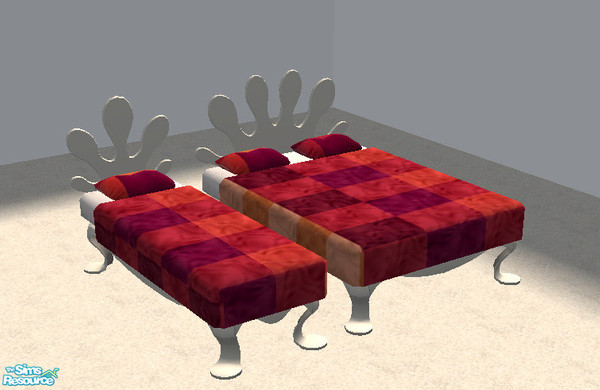 Sims 2 — Brunkrissla Bedsheets Red by circlebyhabit — This bedspread is based on the red Brunkrissla blanket from IKEA.
