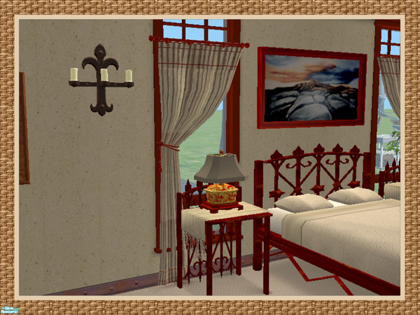 Sims 2 — Bazaar Bedroom Set-Curtain Left Diagonal by Dgandy — My Sim went shopping at the Bazaar and look what she found.