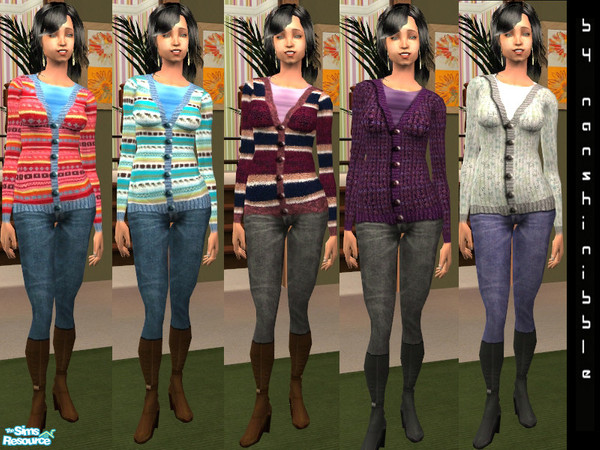 Sims 2 — Grizzelda Plus Size Denims II by Nanshi — Based on Grizzelda's mesh_lcmbuxombeautyheeledplus mesh. You