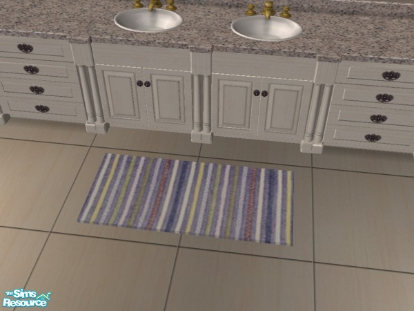 Sims 2 — Judy_2x1_StripeRug 6 by judyhugsnoopy — My new set Bathroom Stripe Rug with 6 color. Hope you like it :D Enjoy !