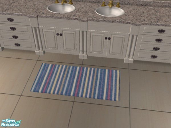 Sims 2 — Judy_2x1_StripeRug 2 by judyhugsnoopy — My new set Bathroom Stripe Rug with 6 color. Hope you like it :D Enjoy !
