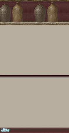 Sims 2 — Bottles by fizz bomb — A Fawn paint with border perfect for a pub, Kitchen or diner TSRAA