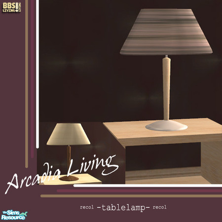 Sims 2 — Arcadia Living, Tablelamp recol by BetterbeSim — Offering simplicity and comfort all in one, this livingroomset.