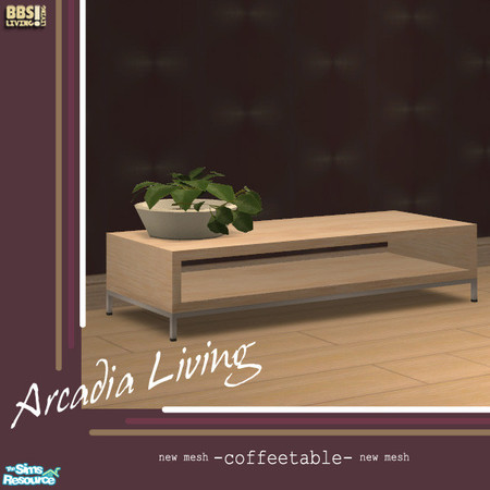 Sims 2 — Arcadia Living, Coffeetable by BetterbeSim — Offering simplicity and comfort all in one, this livingroomset.