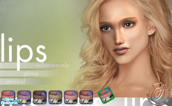 Sims 2 —  by Atracao — Voluminously, glossy and sensual lips bewitch and fascinate.