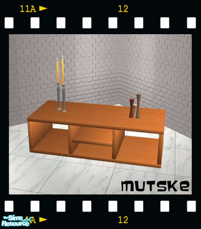 Sims 2 — LEKSVIK Pale Violet red Coffeetable by Mutske — LEKSVIK Pale Violet red. You need to have Nightlife and the