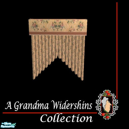 Sims 2 — Grandma Widershins Curtains CN by galilea — Carnations: Charming curtains to make your Sims' house as cozy as