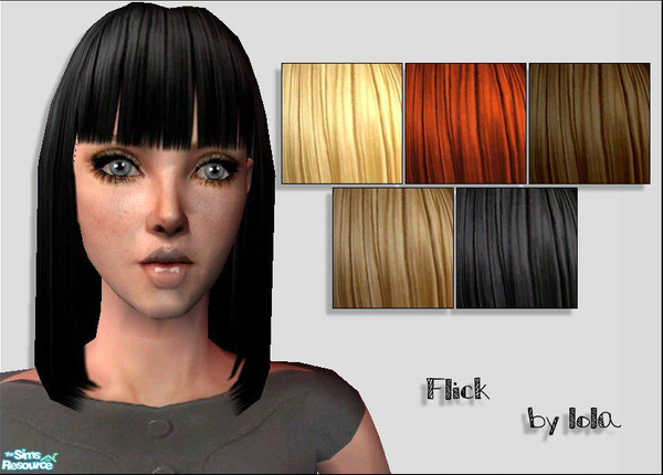 Sims 2 — Flick by Lola — Flicked in shoulder length hair, Classy, Elegant and Perfect for those New Year Parties, Or just