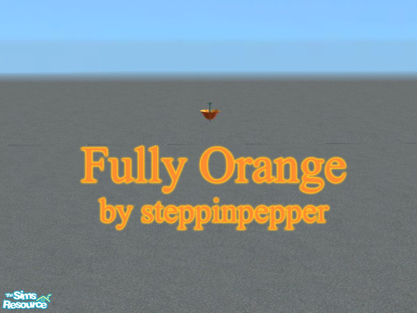 Sims 2 — Fully Orange Light by steppinpepper — Part of Fully Orange Dorm.