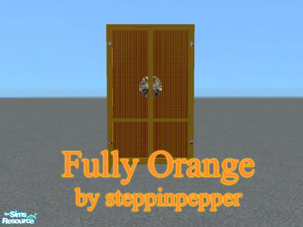 Sims 2 — Fully Orange Dresser by steppinpepper — Part of Fully Orange Dorm.