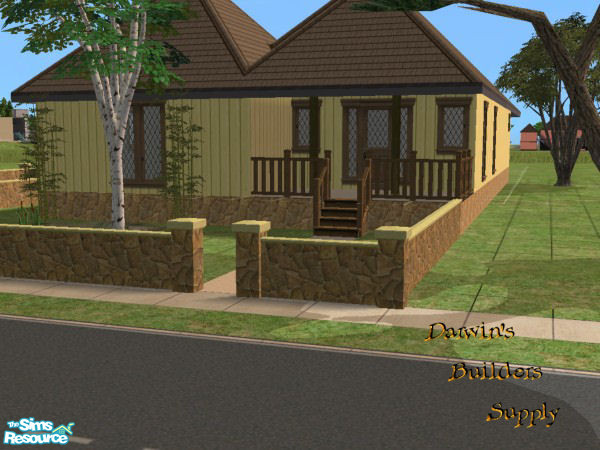 Sims 2 — Mountain Rock Fence by younce135 — Darwins Builders Supply brings you straight from the local Sim Mountain Range
