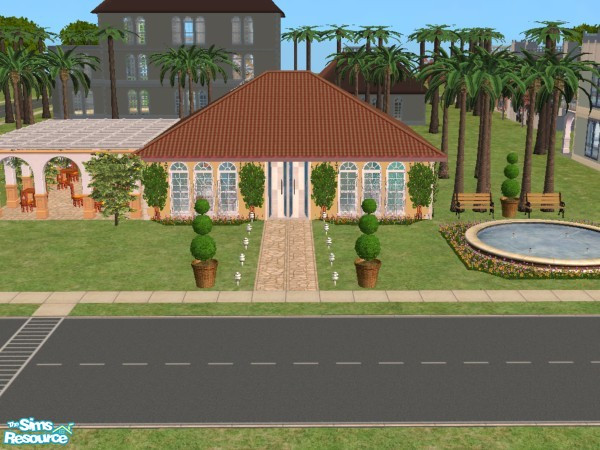 Sims 2 — The Juicery by c_literati — This little gem is one of Simland's best kept secrets: an outdoor cafe and