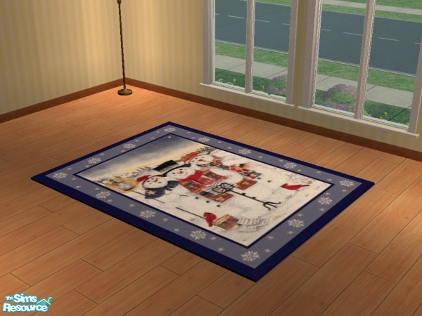 Sims 2 — Judy_3x4_ChristmasRug 3 by judyhugsnoopy — Hi All, this is my first time to try recolor the rug, not bad ;D