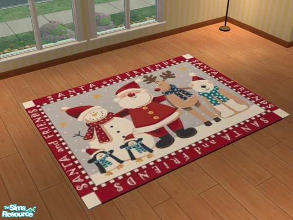 Sims 2 — Judy_3x4_ChristmasRug 1 by judyhugsnoopy — Hi All, this is my first time to try recolor the rug, not bad ;D