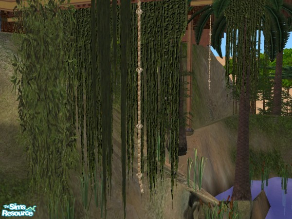 Sims 2 — Dangling Rope (decorative only) by Cyclonesue — Hang this decorative-only rope from the floor above. Great to