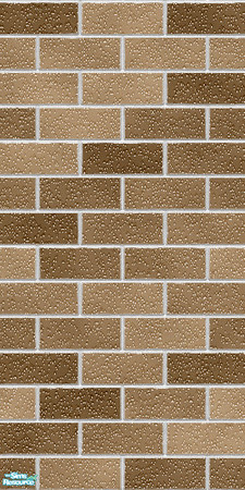 Sims 2 — nm Cafe Brown Brick by Henwen — **TSRAA Member**