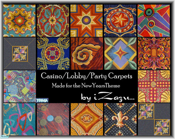 Sims 2 — Casino and Lobby Carpet Flooring by iZazu — Casino and Lobby Carpet Flooring for all the clubs/lobbies/casinos.