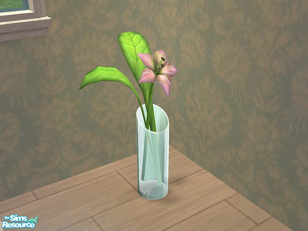 Sims 2 — Winther Leaf - Flower in glass vase by linegud — Romantic and modern all in one.... **TSRAA**