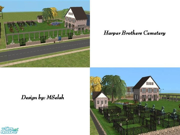 Sims 2 — Harper Brothers' Cemetery by mselah — The Harper Brothers aren't really brothers, but they did create this