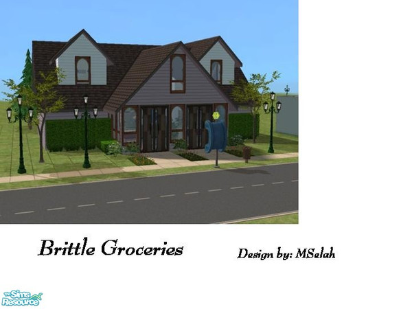 Sims 2 — Brittle Groceries by mselah — Grocery shopping at an upscale, homey store is the perfect way to end your day. No