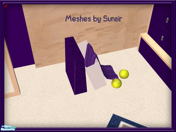Sims 2 — Penn State Shopping Bags by SpringwolfDecor — For the Nittany Lion Fan, here's a fanciful dressing corner for