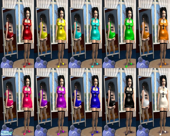 Sims 2 — sh_plusgothdresses by countrysue — More beautiful outfits for the plus sized sim women :) This time a little on