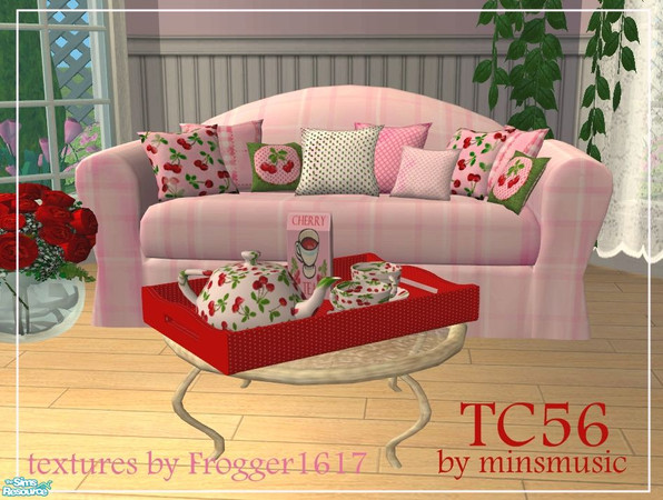 Sims 2 — TC56: Tea Room by minsmusic — A small set to complement any of the offerings from the texture challenge 56. Set