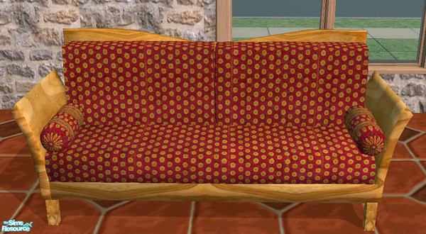 Sims 2 — The Olive Grove - Olive Grove Loveseat by H3wwy — Mesh required please see link below.
