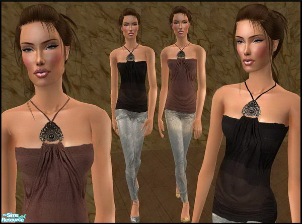 Sims 2 — Twin Set by Harmonia — 2 new everyday for adult female sims...