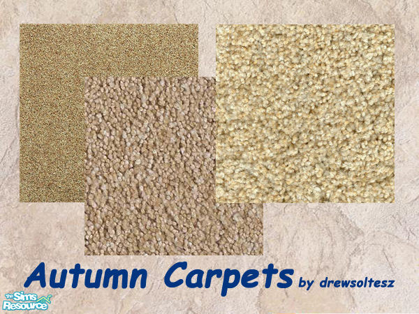 Sims 2 — Autumn Carpets Set by drewsoltesz — Muted fall colours of carpeting for your Sims decorating needs! For any