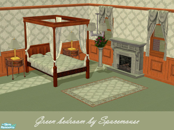 Sims 2 — Green bedroom by spacemouse — Green bedroom