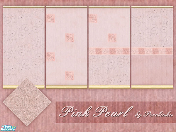 Sims 2 — Pink Pearl by perelinka — Pink wallpapers and carpet.
