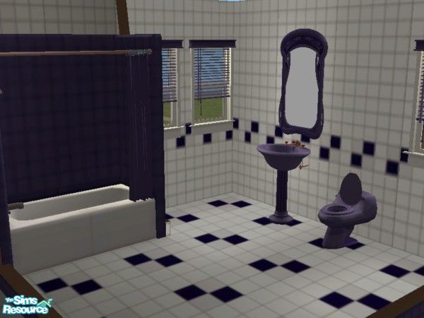 Sims 2 — Parfait Collection Bath by GRANDMAJENNIE — Part of the Parfait Collection. Blackberry Parfait Bath.