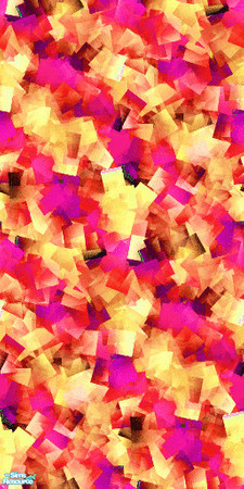 Sims 2 — Pink-Yellow Striped Confetti Paint by Agent420 — This Pink & Yellow Striped Confetti wall is nice to look