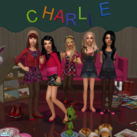 Sims 2 — Charlie by pretty_baby — A set of 5 little girl dresses :) Made for the Lovely Charlie :) Mesh needed by Tantra