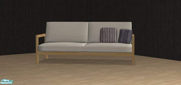 Sims 2 — Delease In Light Wood And White - Sofa  by Newtlco — Sofa in light wood.