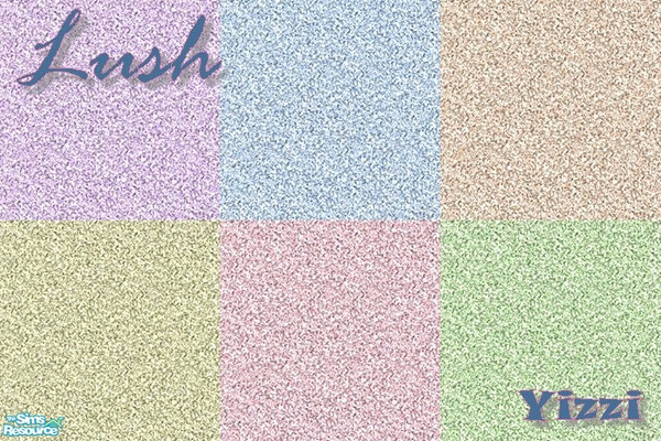 Sims 2 — Lush Carpets by Yizzi — Lush light colored carpets in 6 colors