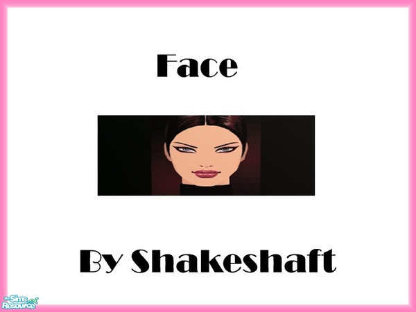 Sims 2 — Face by TSR Archive — Part of a set of 4 Hed Khandi style prints. ** TSRAA ** ** Latest CEP 3.3 Required **