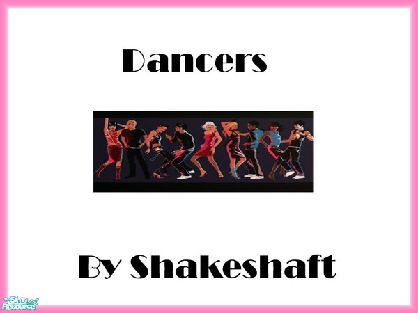 Sims 2 — Dancers by TSR Archive — Part of a set of 4 Hed Khandi style prints. ** TSRAA ** ** Latest CEP 3.3 Required **