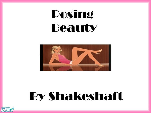 Sims 2 — Posing Beauty by TSR Archive — Part of a set of 4 Hed Khandi Style Prints. ** TSRAA ** ** Latest CEP 3.3