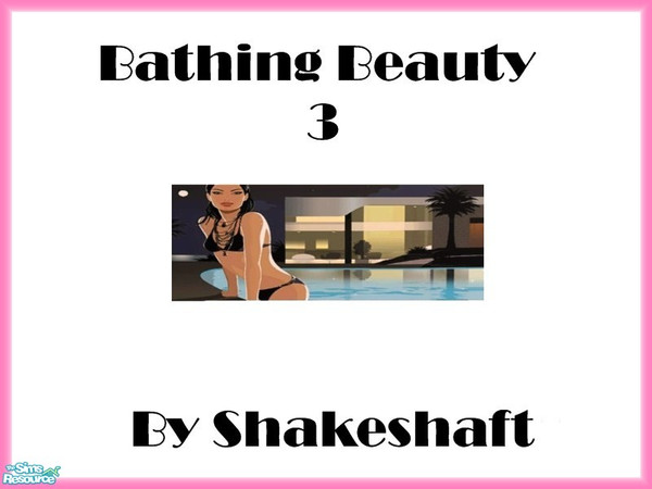 Sims 2 — Bathing Beauty 3 by TSR Archive — Part of a set of 4 Hed Khandi style prints. ** TSRAA ** ** Latest CEP 3.3