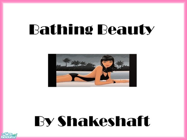 Sims 2 — Bathing Beauty by TSR Archive — Part of a set of 4 Hed Khandi style prints. ** TSRAA ** ** Latest CEP 3.3