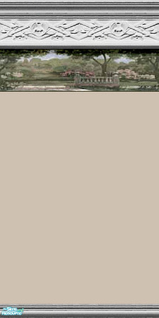 Sims 2 — Fence by Lorah — These walls in grey, pink, teal, tan are expensive because it ups a room value. 