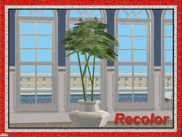 Sims 2 — Rose Tree-White Roses in White Pot by Dgandy — Add a touch of elegance with these Rose Trees. Pots and Rose
