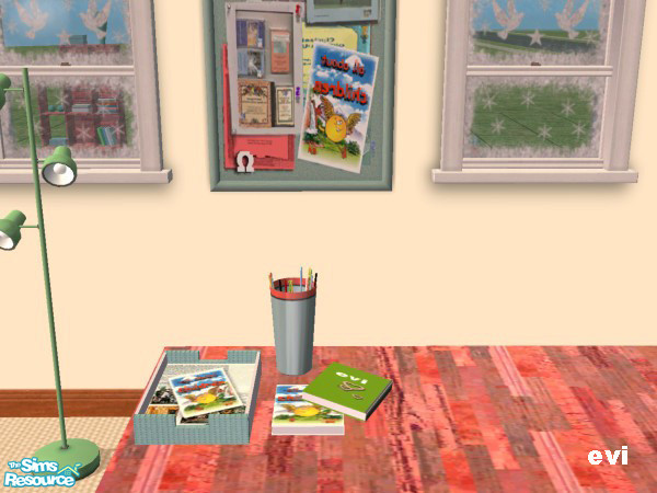 Sims 2 — Modern kids Stationary by evi — Recolouring of Sunair's beautiful mesh