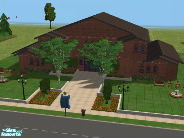 Sims 2 — Wedding Chapel by Mother1979 — Nice elegant wedding chapel.Complete w/ceremonial rm,sitting area,bar &