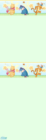 Sims 2 — \'Pooh & Friends\' Walls Collection - Green by shadow66 — This is one from a set of six plain, pastel walls,
