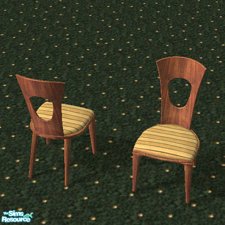 Sims 2 — Dining Chair (wood) by Helena — -