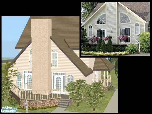 Sims 2 — Nanoc Architects - Plan J (1 bed, 2 baths) by m.jacquart — This unique plan embodies the relaxing essence of a