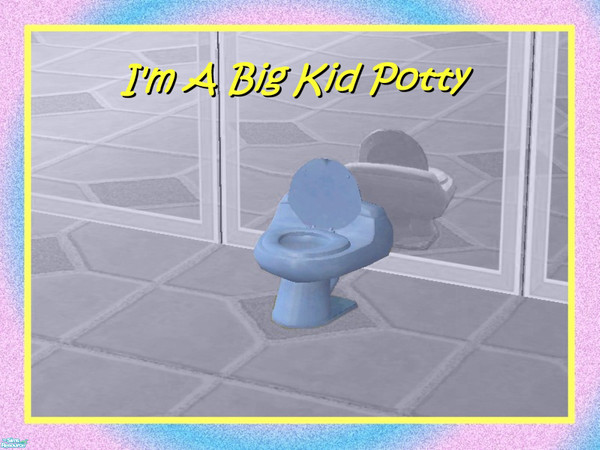 Sims 2 — "I'm A Big Kid Potty Chair"-Blue by Dgandy — Potty Chairs for those big little tykes. Matches the